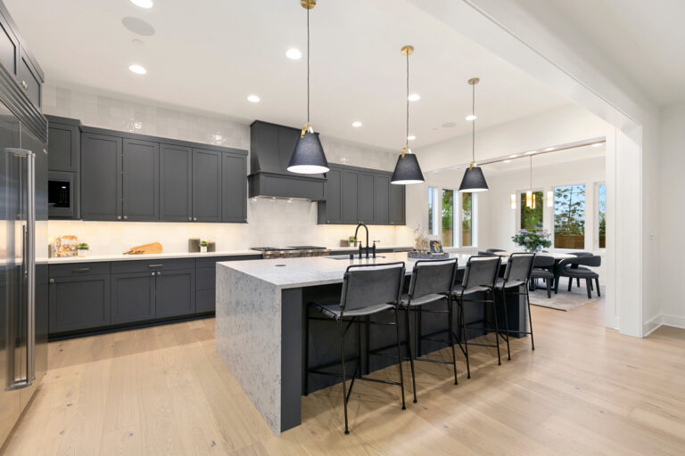 Juniper custom floor plan kitchen