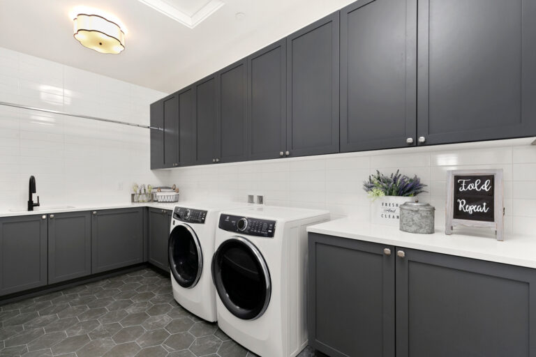 Juniper custom floor plan laundry room