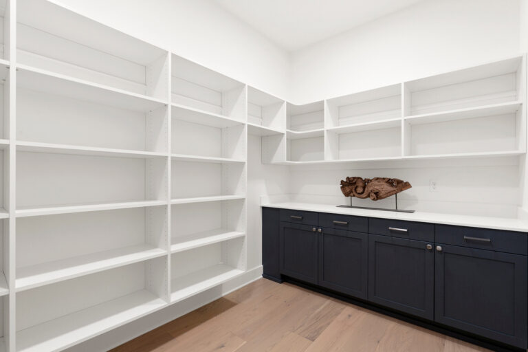 Juniper custom floor plan pantry