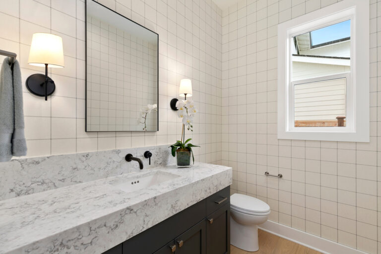 Juniper custom floor plan powder room