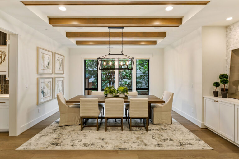 Kelso custom floor plan dining room
