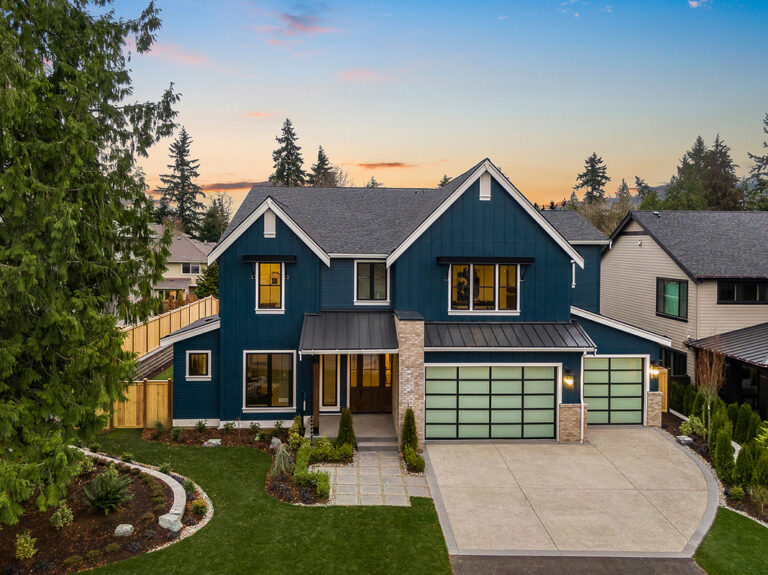 Kelso custom floor plan farmhouse front exterior