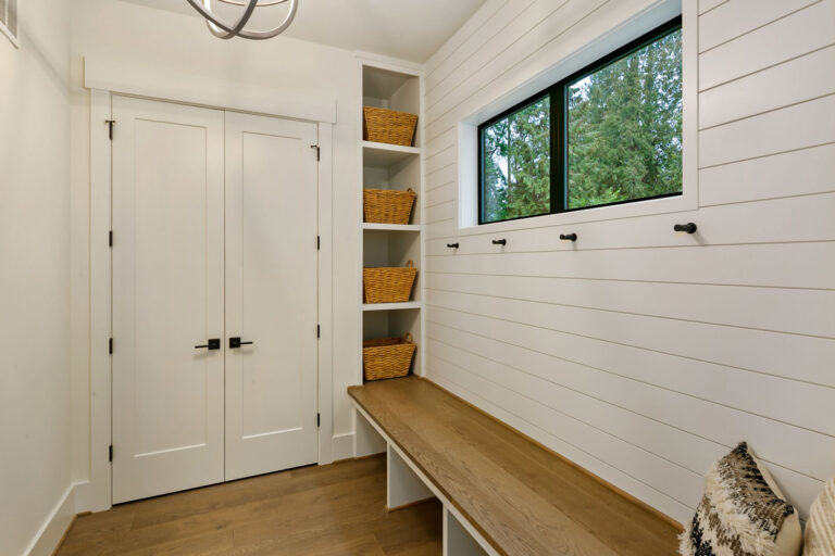 Kelso custom floor plan mudroom