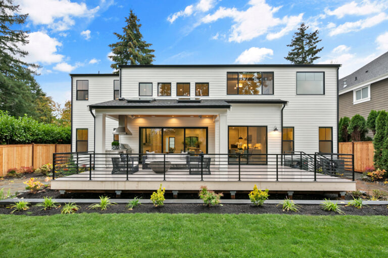Kensington custom floor plan rear exterior