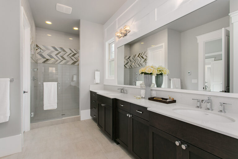 La Belle Maison custom floor plan guest suite bath