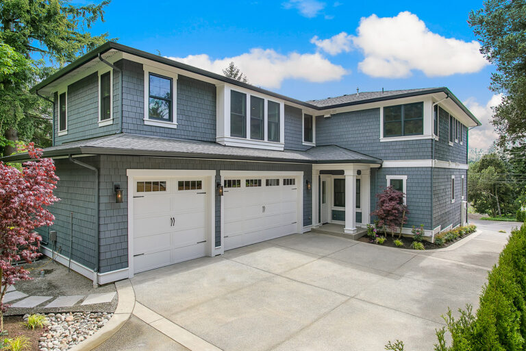 La Belle Maison custom floor plan side garage exterior