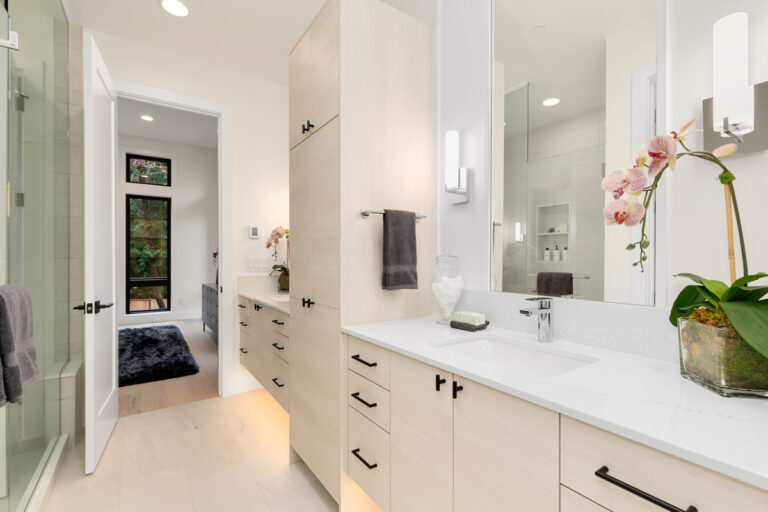 Laguna custom floor plan guest suite bath