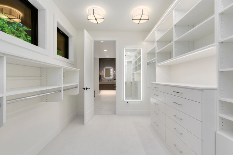 Laguna custom floor plan primary suite closet