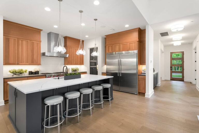 Laurel custom floor plan kitchen