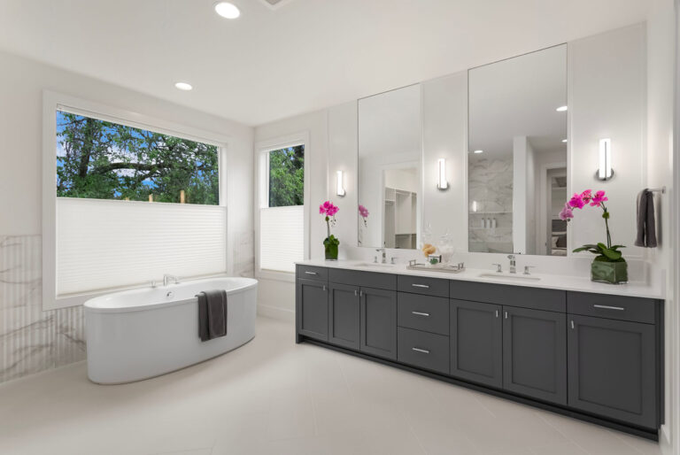 Laurel custom floor plan primary suite bath