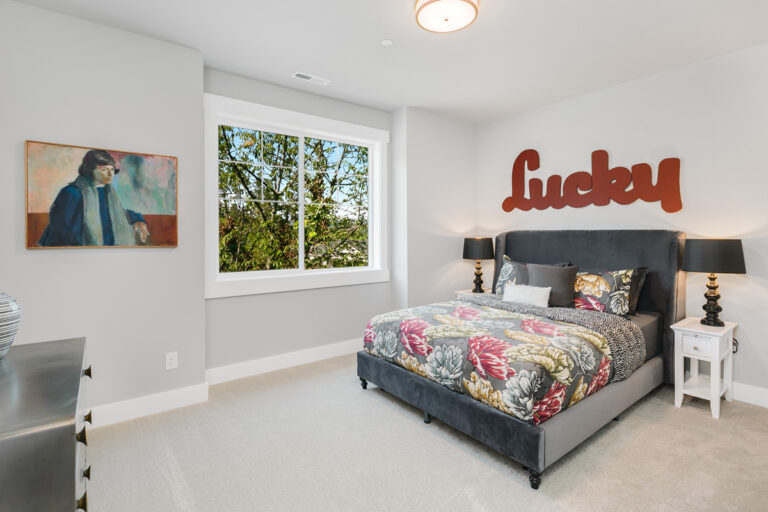Lisbon custom floor plan secondary bedroom