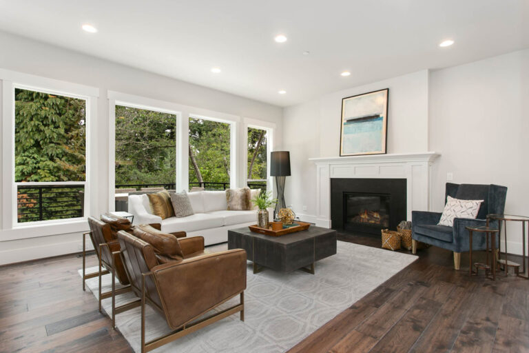 London custom floor plan great room