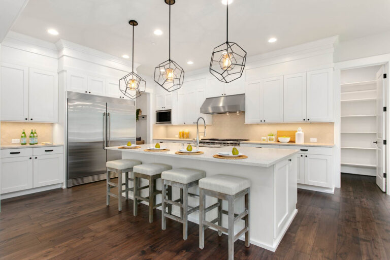 London custom floor plan kitchen