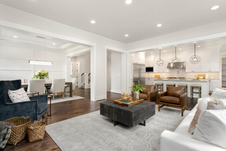 London custom floor plan main living