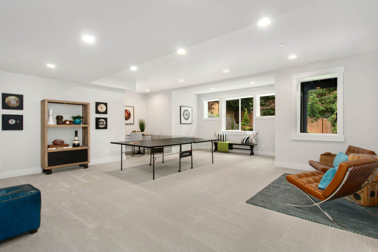 London custom floor plan recreation room
