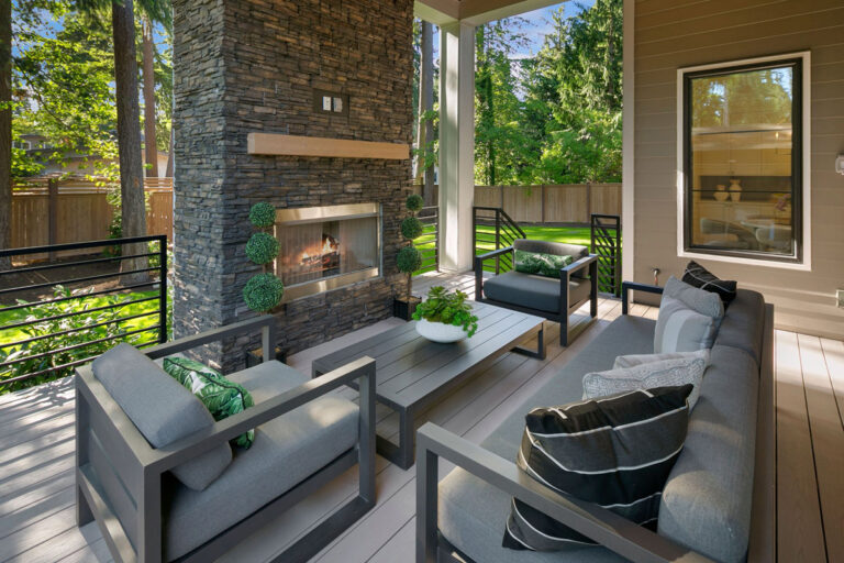 Madera custom floor plan covered deck
