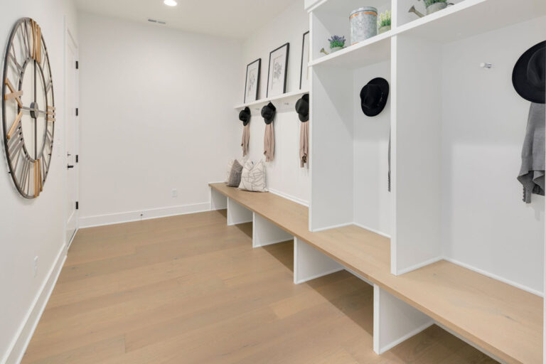 Madera custom floor plan mudroom