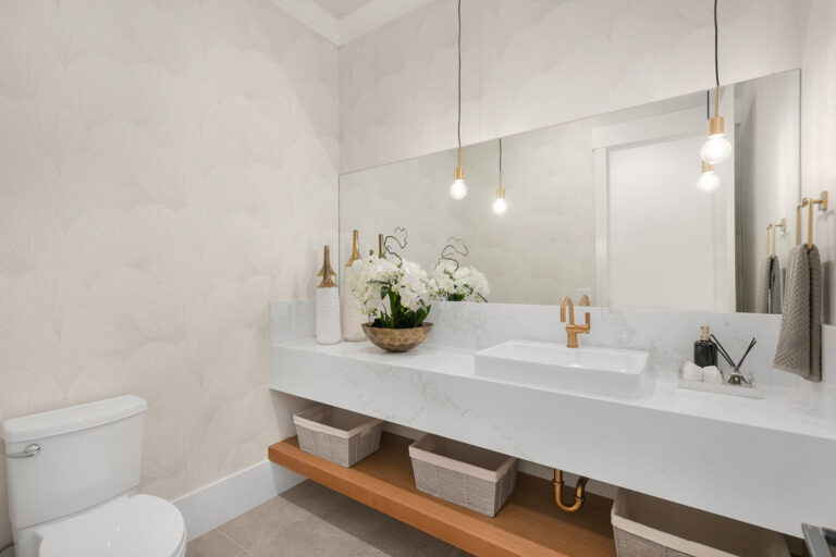 Marcello custom floor plan powder room