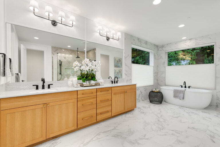 Marcello custom floor plan primary suite bath