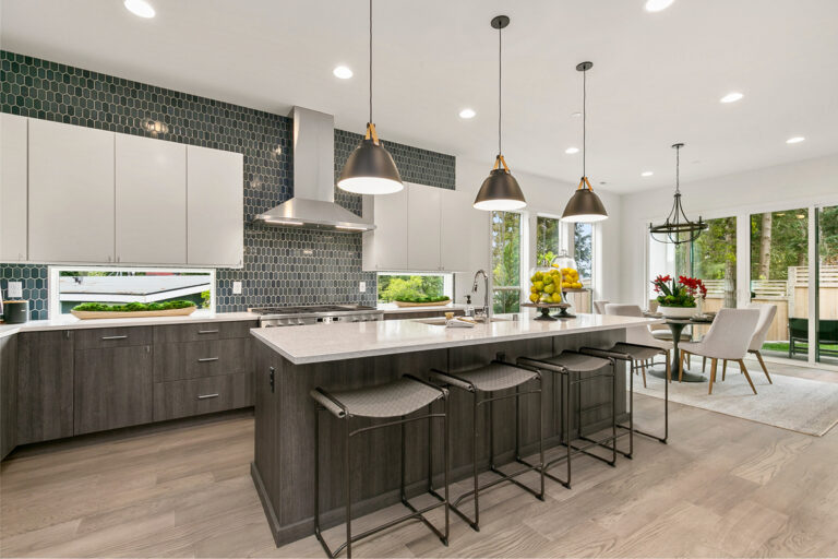 Meadow custom floor plan kitchen