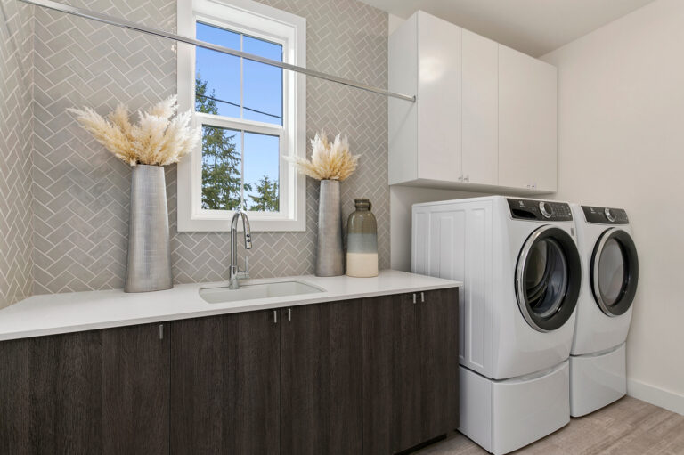 Meadow custom floor plan laundry room