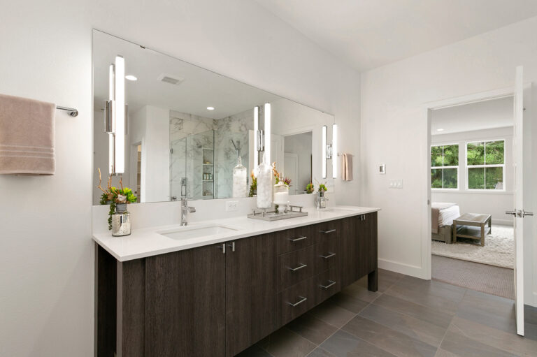 Meadow custom floor plan primary suite bath