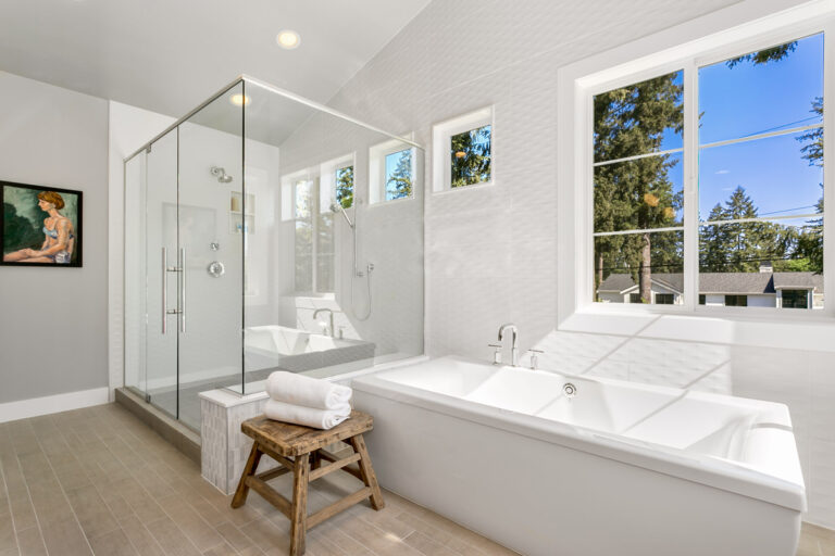Monte Carlo custom floor plan primary suite bath