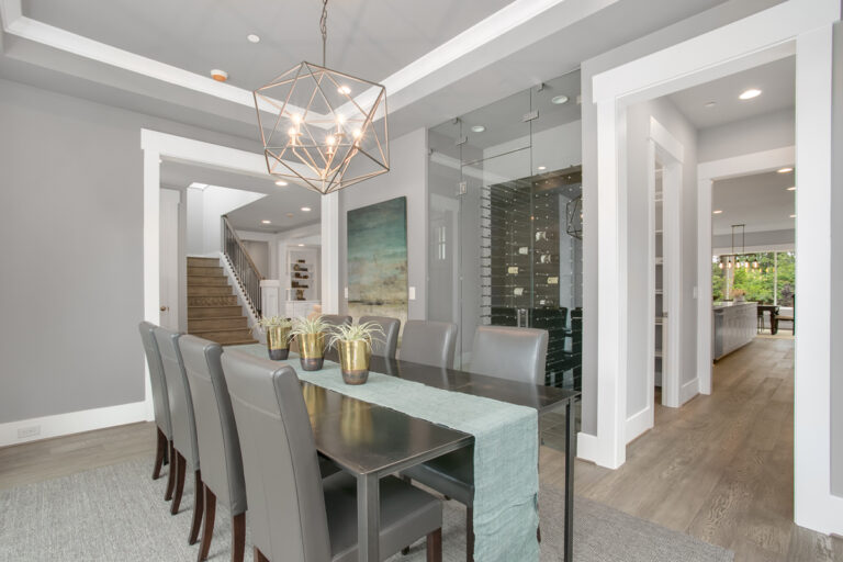 Montpellier custom floor plan dining room