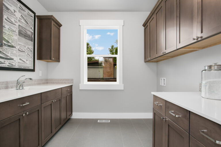 Montpellier custom floor plan laundry room