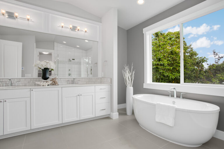 Montpellier custom floor plan primary suite bath