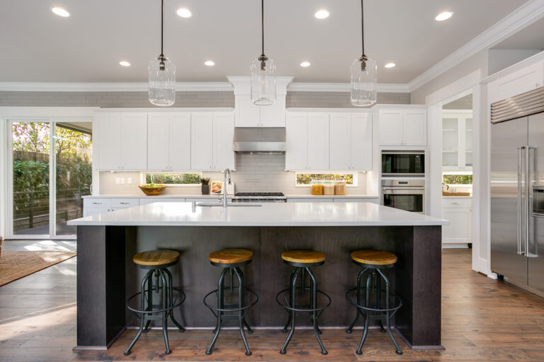 Monza custom floor plan kitchen