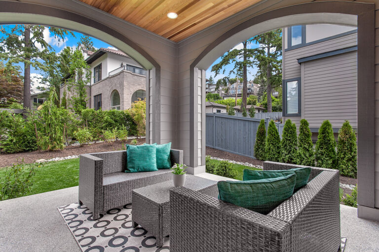 Mozart custom floor plan covered porch