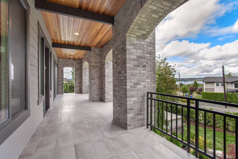 Mozart custom floor plan front porch