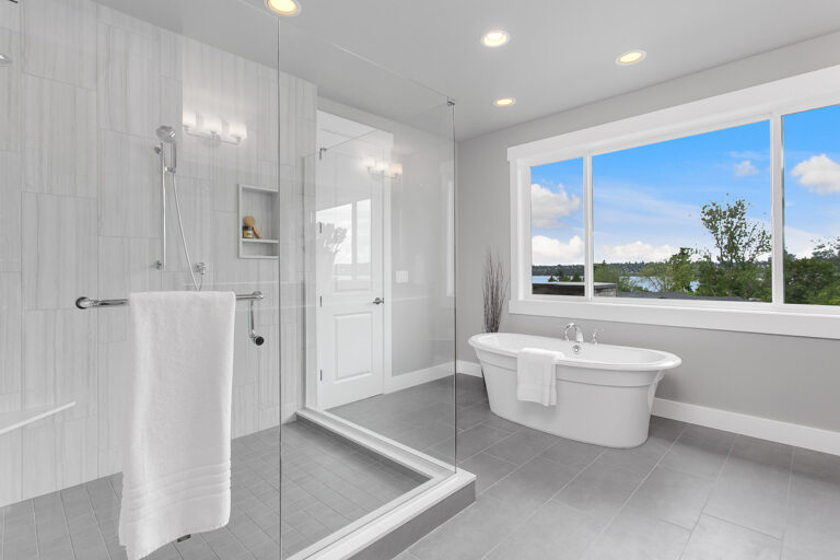 Mozart custom floor plan primary suite bath