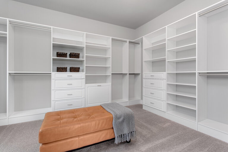 Mozart custom floor plan primary suite closet