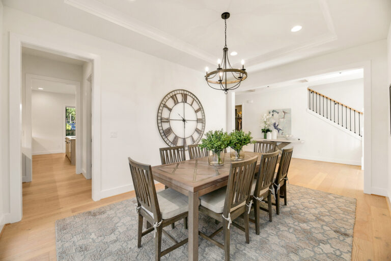Oakdale custom floor plan dining room