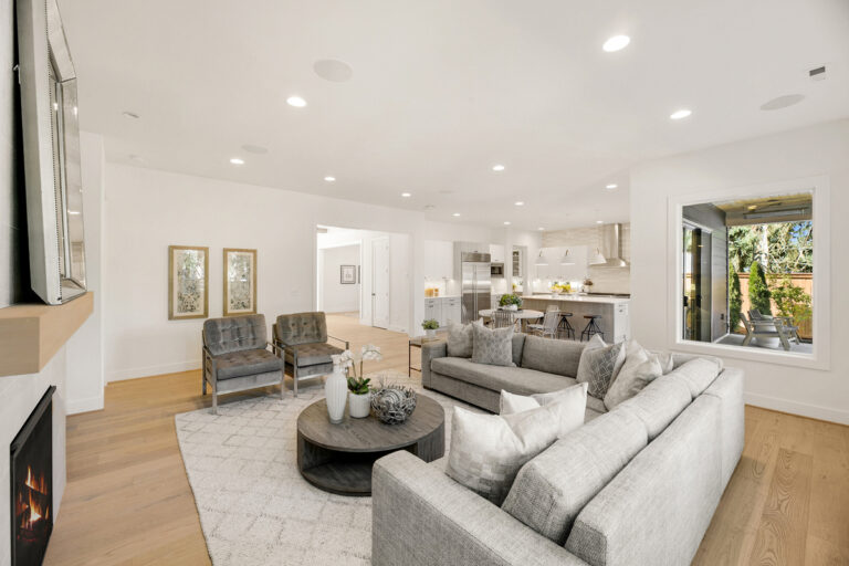 Oakdale custom floor plan main living