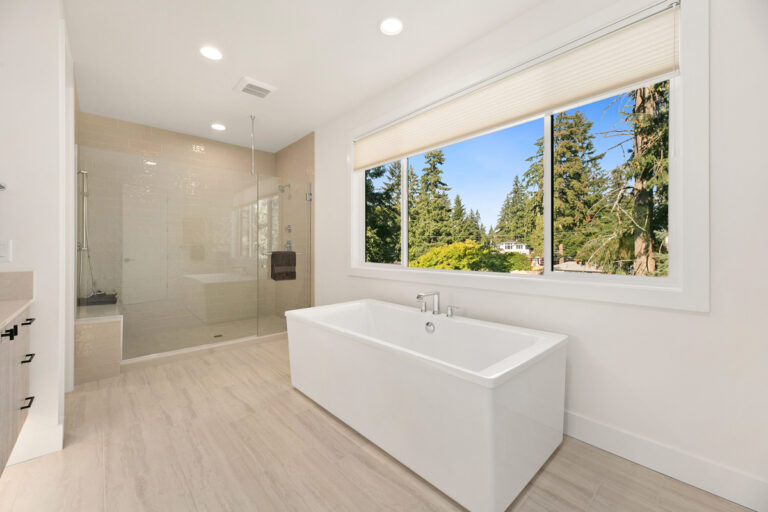 Oakdale custom floor plan primary suite bath