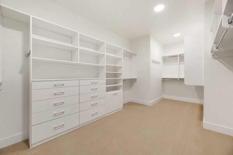 Oakdale custom floor plan primary suite closet