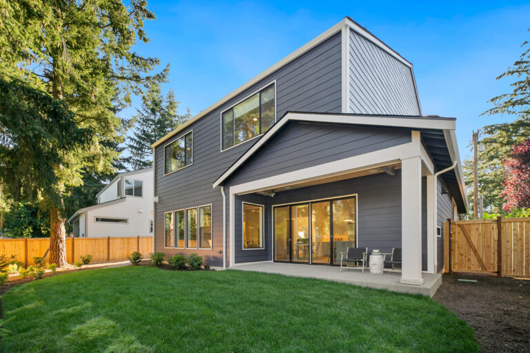 Oakdale custom floor plan rear exterior