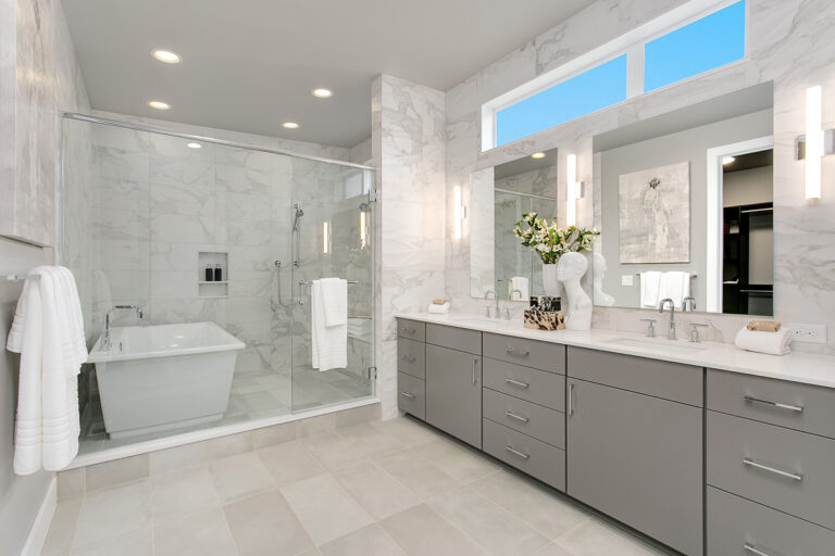 Oslo custom floor plan primary suite bath