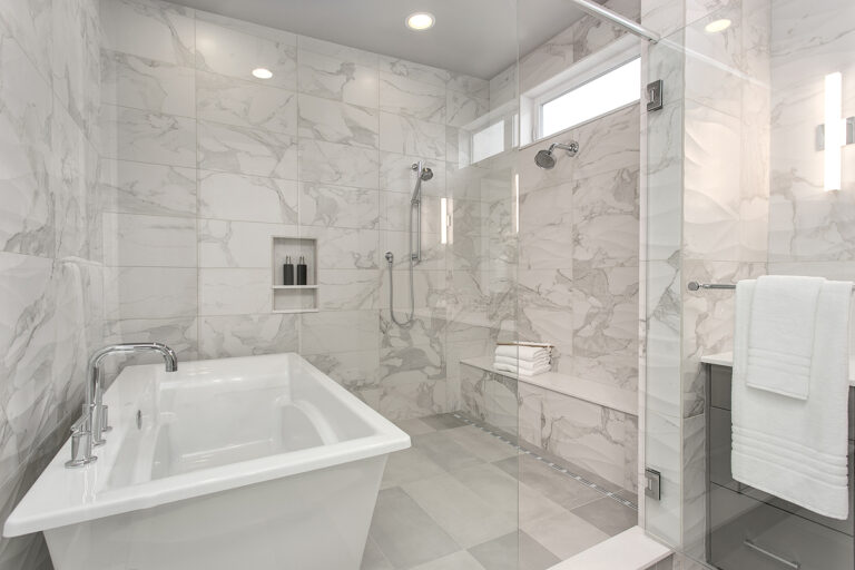 Oslo custom floor plan primary suite bath