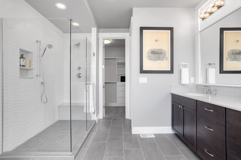 Palermo custom floor plan primary suite bath