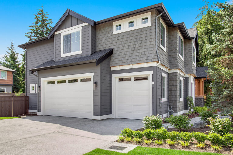 Palermo custom floor plan side garage exterior
