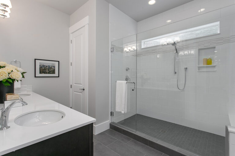 Paris custom floor plan guest suite bath