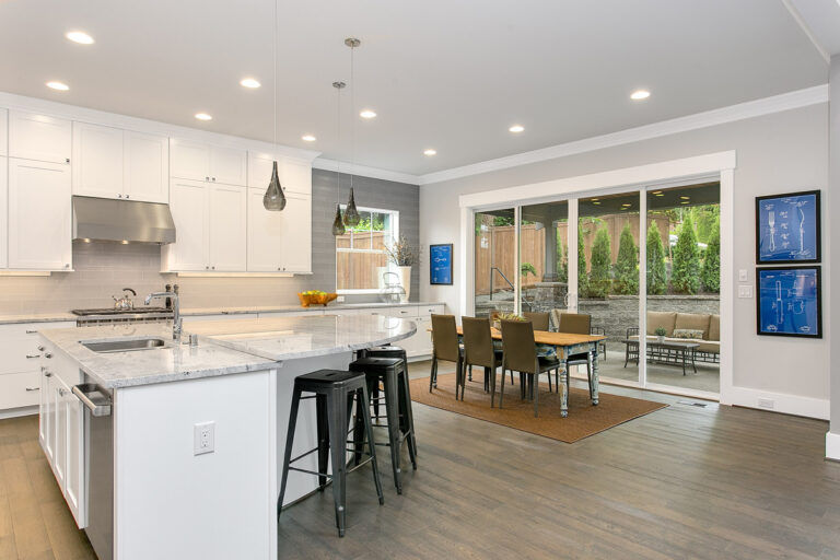 Paris custom floor plan kitchen
