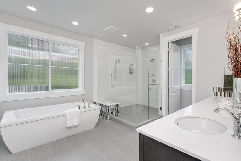 Paris custom floor plan primary suite bath
