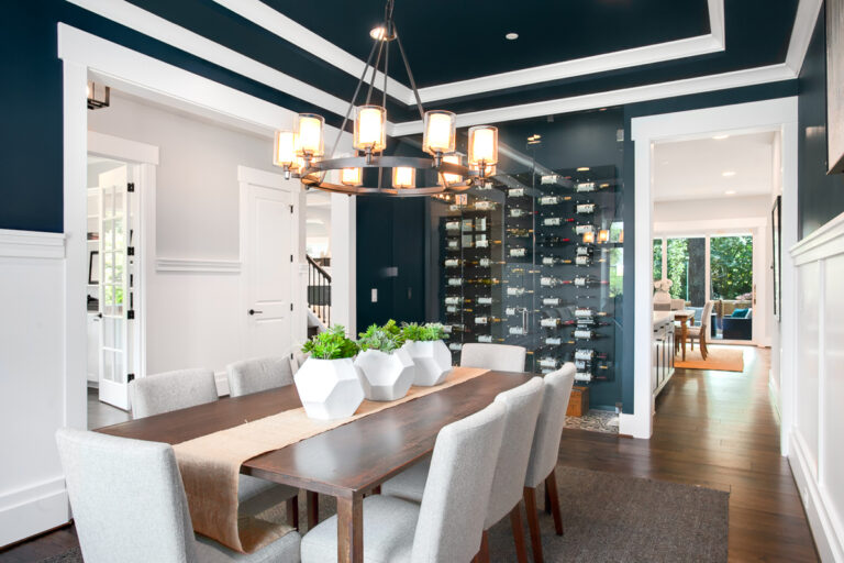 Parthenon custom floor plan craftsman dining room