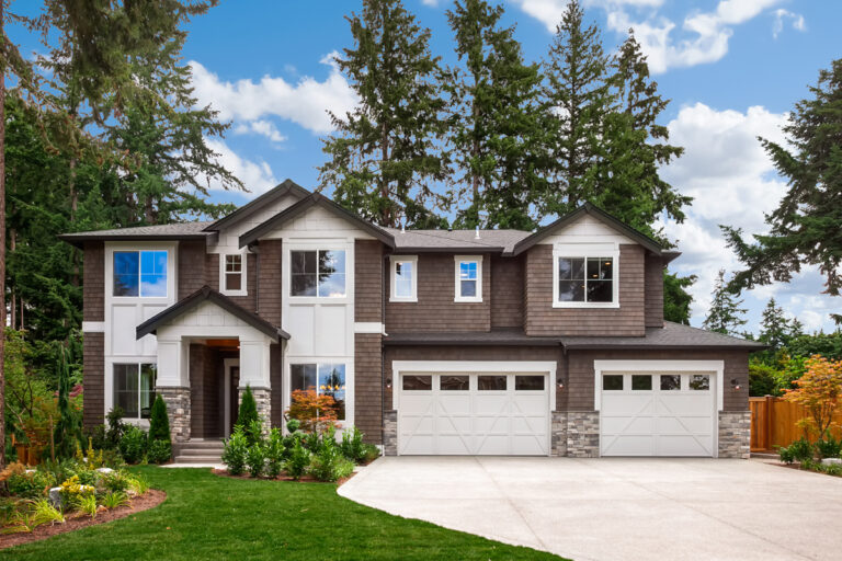 Parthenon custom floor plan craftsman front exterior