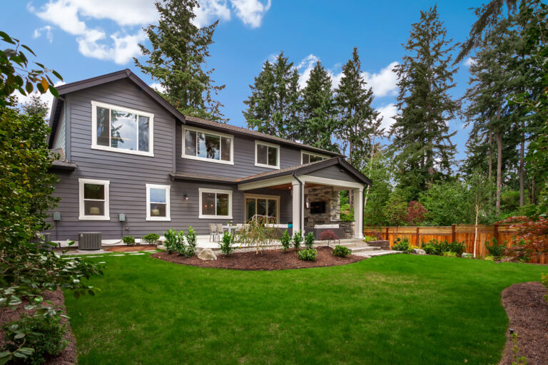 Parthenon custom floor plan craftsman rear exterior